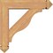 Ekena Millwork Funston Arts and Crafts Smooth Bracket w/ Offset Brace, Western Red Cedar, 5 1/2"W x 22"D x 22"H BKT0604X22X22FST03SWR - alternate 4
